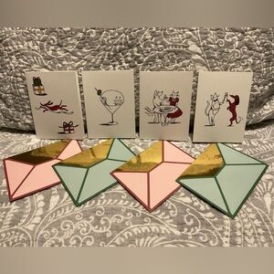 New Kate Spade Blank Holiday Notecards